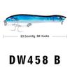 83,5 mm Köder 6 g White Shark Squid Submerged Bait Popper