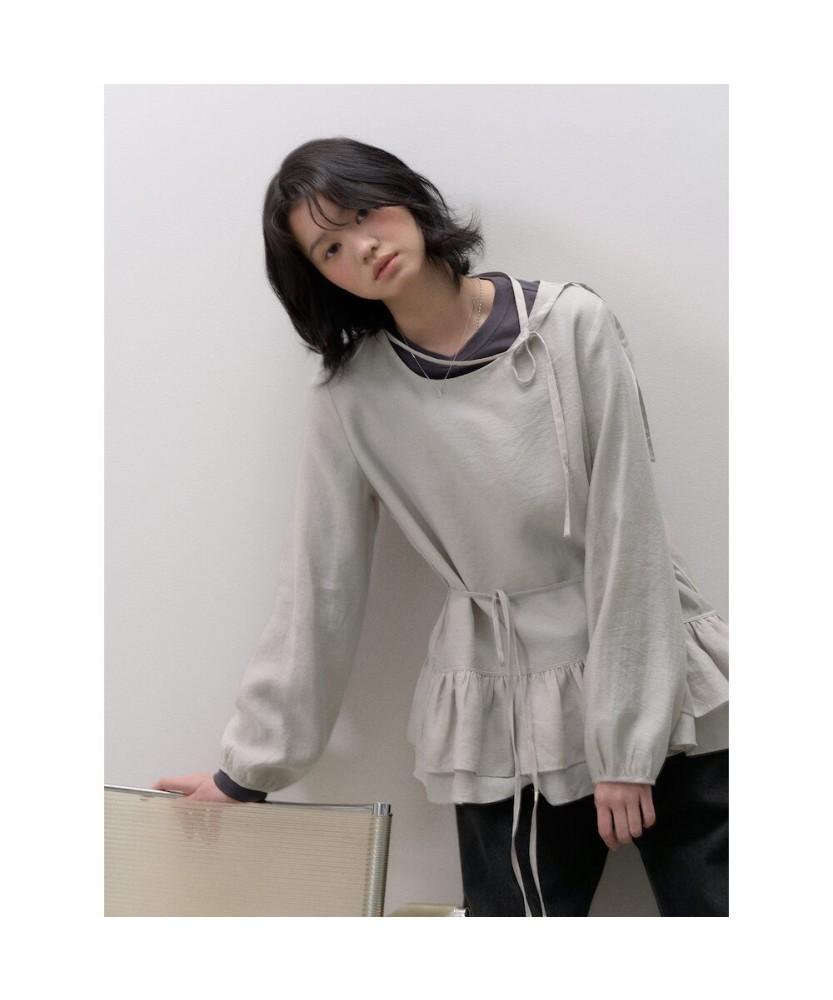 8seconds Layered Long Sleeve Blouse Khaki