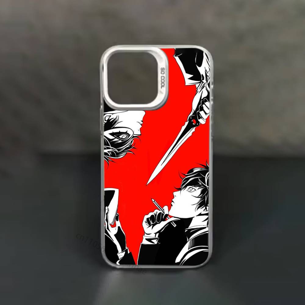 Game P-Persona 5 Phone Case for iPhone 15 16 Pro Max  Air SE 11 13 Pro 14 Plus 12 11Pro 15Pro Max 16e Cover