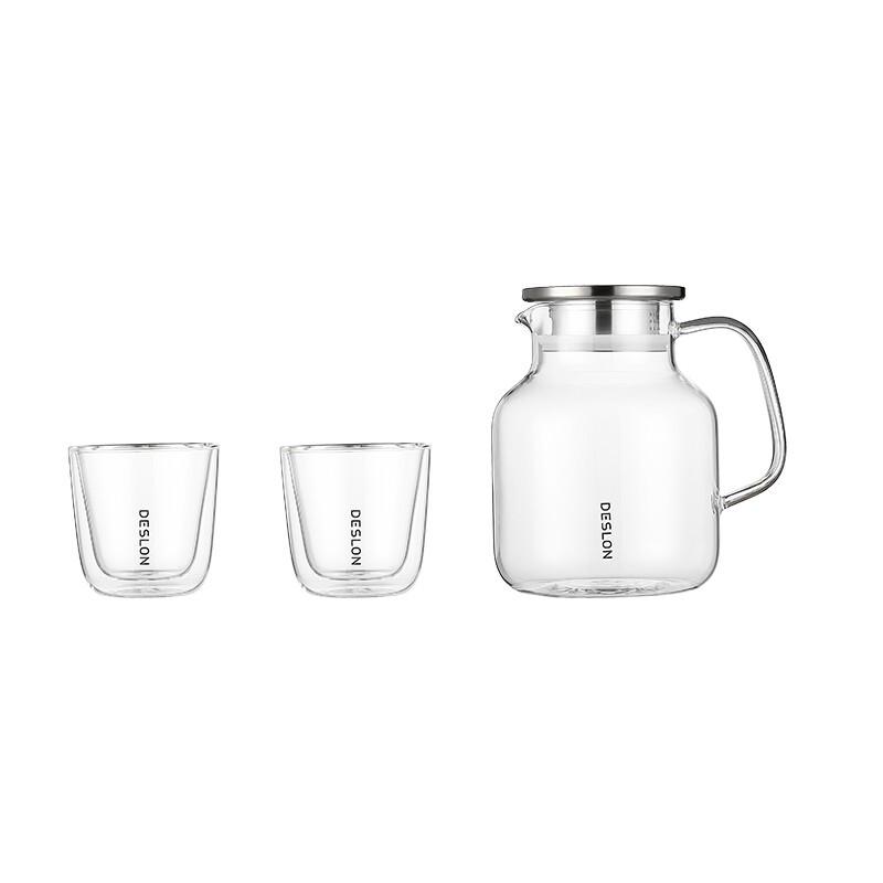 DESLON Glass Cold Water Pitcher Set