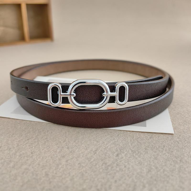 Handcrafted Leather Waist Belt For Women Alloy Clasp Designed Casual Formal Wear