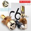 Dual Color LED Headlights: C6 Car H7 H8 H11 Yellow & White, High/Low Beam
