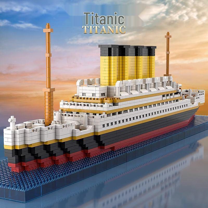 Nezha Model výletní lodi Titanic: Mikrostavební bloky s vysokou obtížností, kompatibilní s Lego