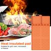 Silicone Grill Mat Heat-Resistant Multi-Slot Tool Organizer for BBQ Grilling Non-Slip Food-Grade Side Shelf Pad with Grease Drip Tray Dishwasher Safe