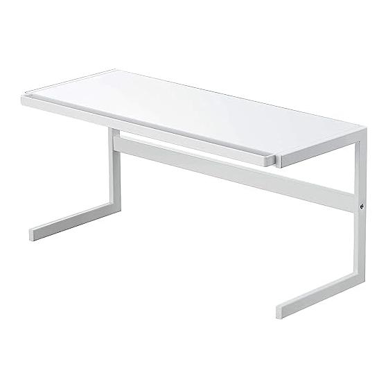 Stove Back Rack Telescopic Kitchen Support Rack Sliding Tower Width 54-92cm White Gap Storage Stylish Kitchen Storage
