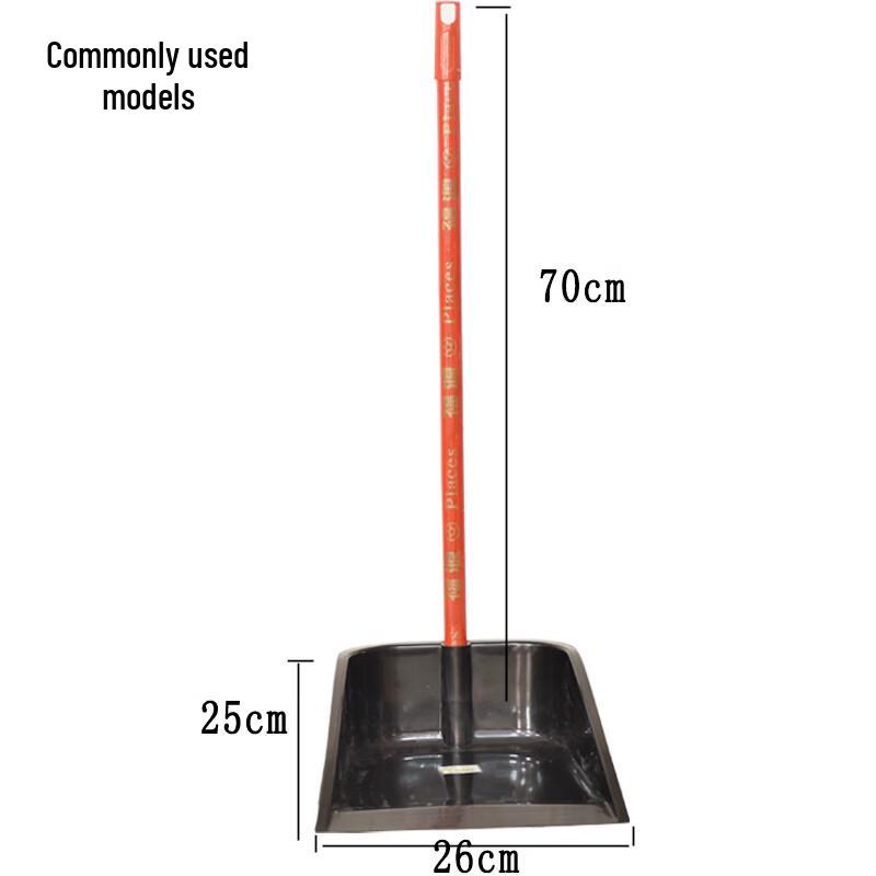 Прочная пластиковая совок с деревянной ручкой