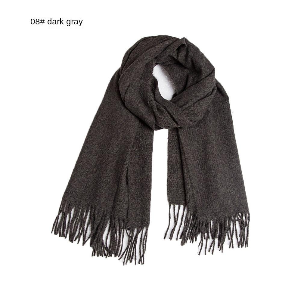 Toamnă Iarnă Culoare Solidă Eșarfă cu franjuri lungi Sal gros de damă