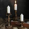 Retro Resin Candle Holder Nostalgic Antique Candlestick Antirust Candle Stick Home Wedding Ornaments Table Center Vintage Decors