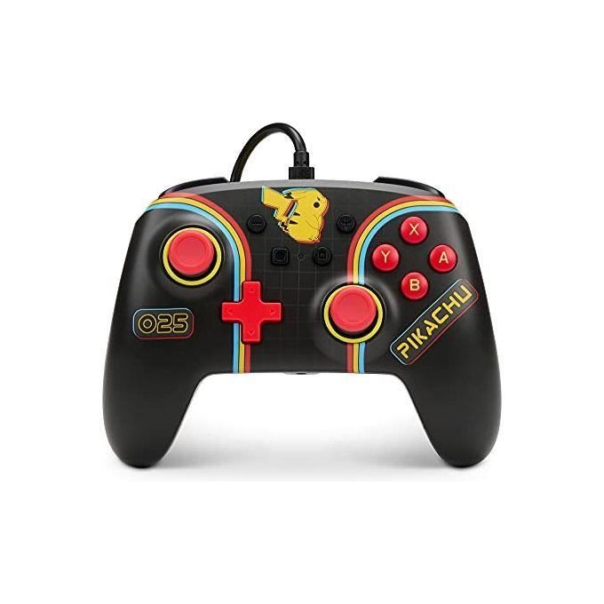 Manette Filaire Améliorée Powera pour Switch - Pokémon : Pikachu Arcade