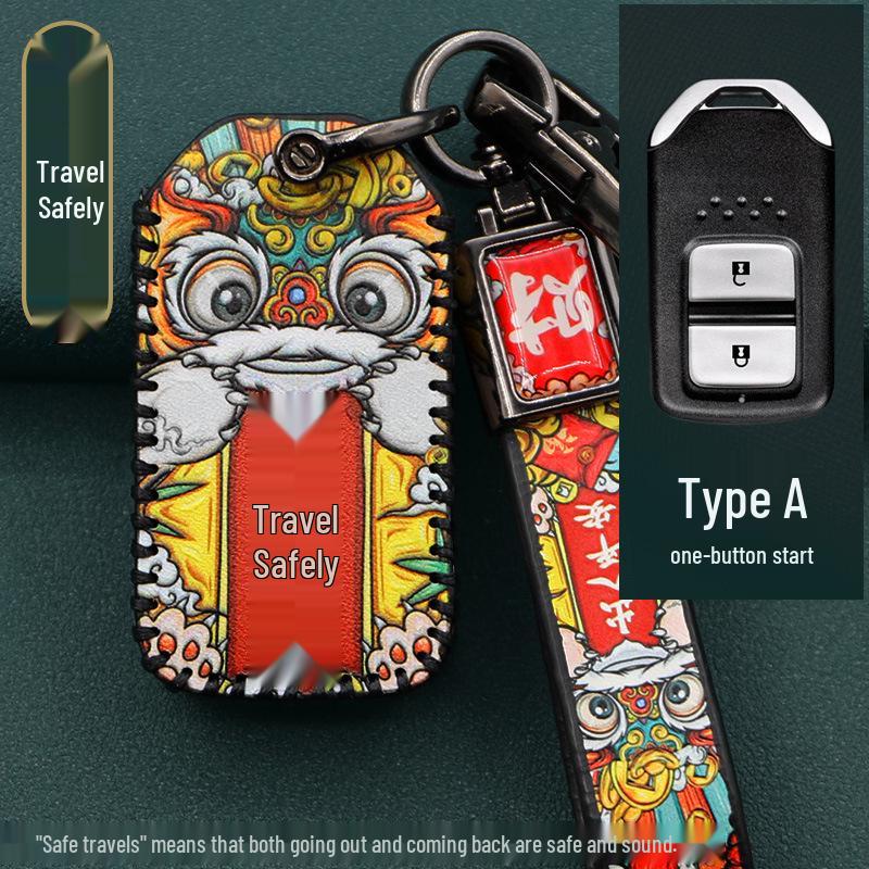 CRV Key Case for 11th Gen Accord, Civic, XRV, Haoying, & Xingge Remote Control Shell Buckle Set