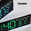 Night Light Digital Alarm Clock Electric Desk Clock with Indoor Temperature Loud Alarm Day of Week for Living Room