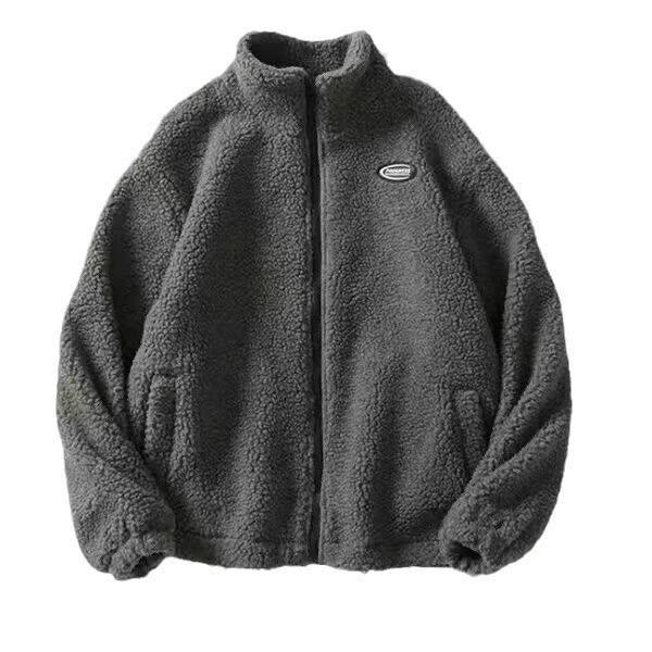 Men's Trendy Lambswool Cotton Jacket - American Casual Autumn/Winter 2024 Retro Outerwear