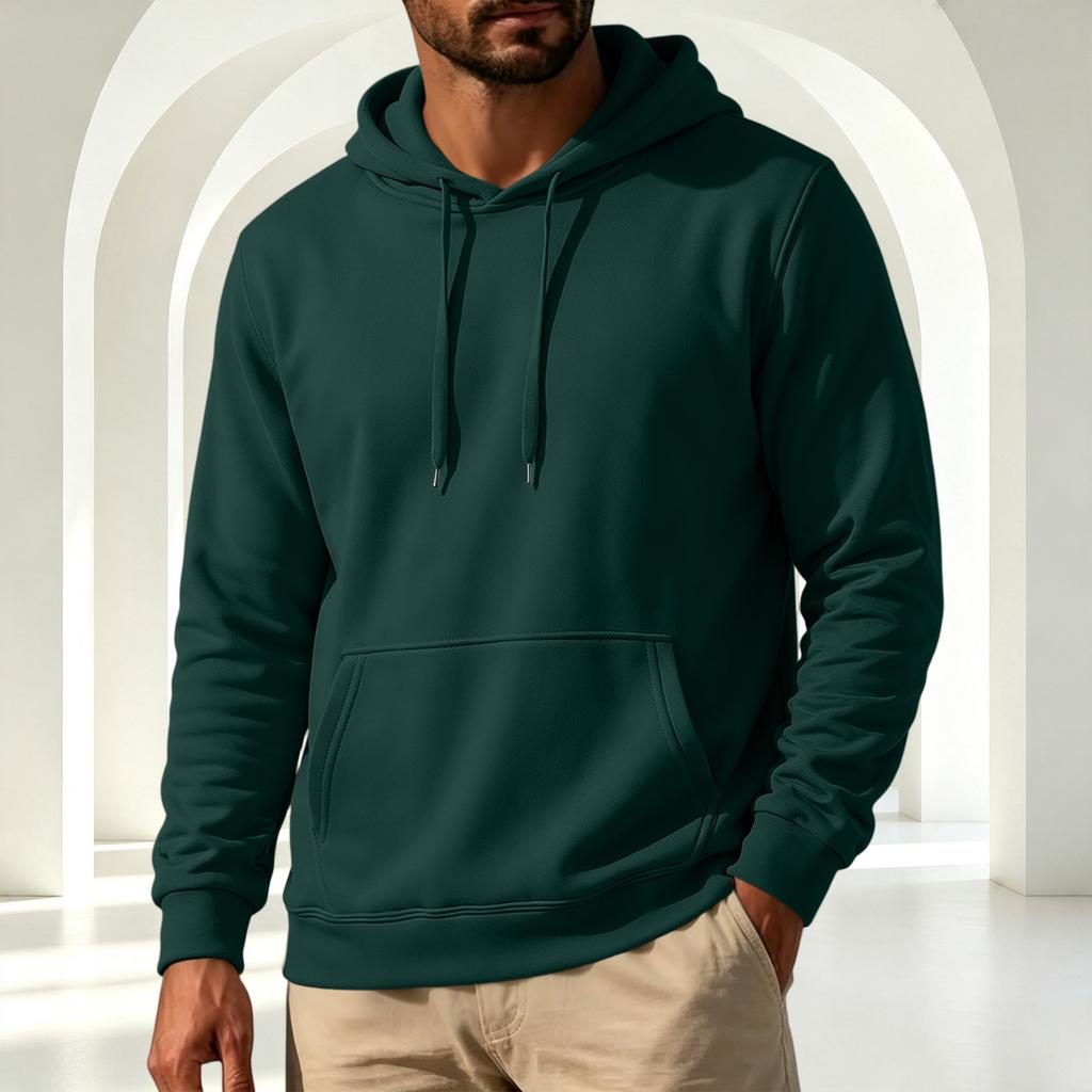 Men's Hoodie Long Sleeve Casual Pullover Sweatshirt for Everyday Wear