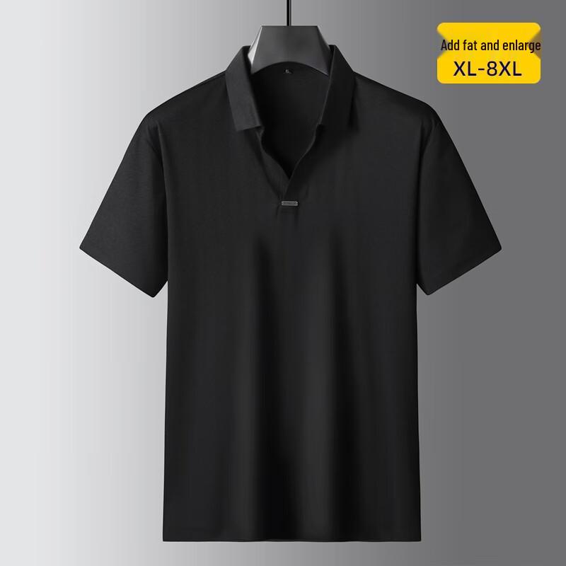 

DIBINZE Men s Plus Size V-Neck Polo Shirt 2XL