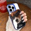 Cool Sunglass Dog Phone Case for iPhone 17 Air 16 15 14 11 Pro 13 12 Mini XR 8 7 Matte Laser Bumper Shockproof Hard Cover