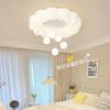 Nordic Modern Cream Ceiling Lamp - Creative, Simple Design for Bedroom or Children's Room