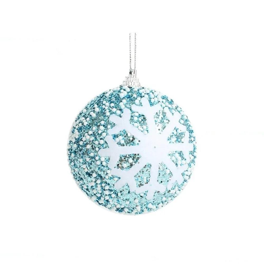 New Creative Christmas Ball Pendant Foam Bubble Xmas Tree Charm 8cm Reusable Bubble Balls Merry Christmas
