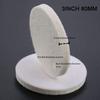 Exceptional 80mm Wool Felt Grinding Discs 2pcs Pack for Metal Polishing