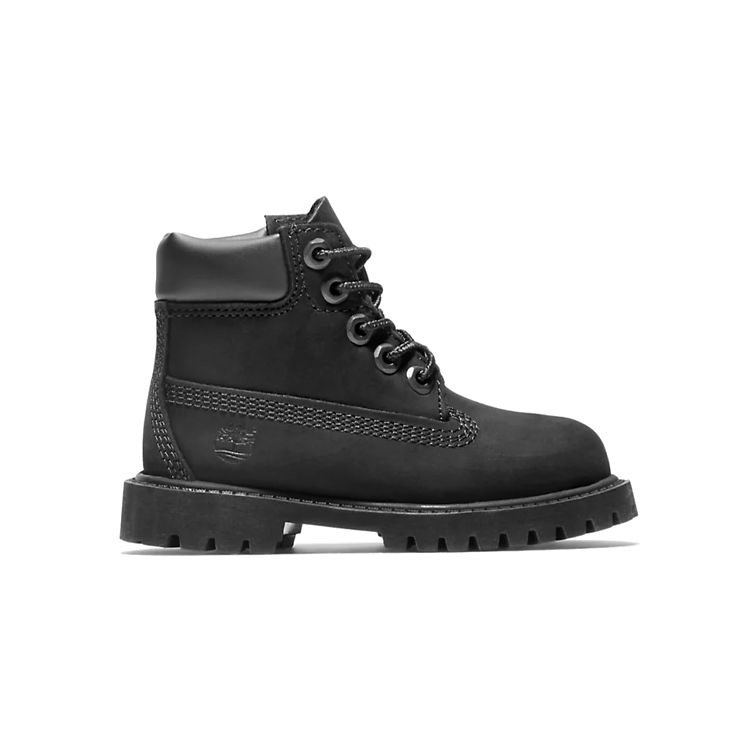 Timberland 6 Inch Premium Boot Toddler Triple Black Baby Sneakers TB012807-001