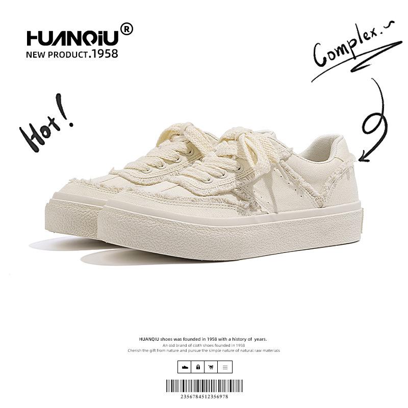 Global ZHQ-HQ908 canvas shoes men's trend versatile Korean version men's shoes low-top casual sports shoes board shoes men's