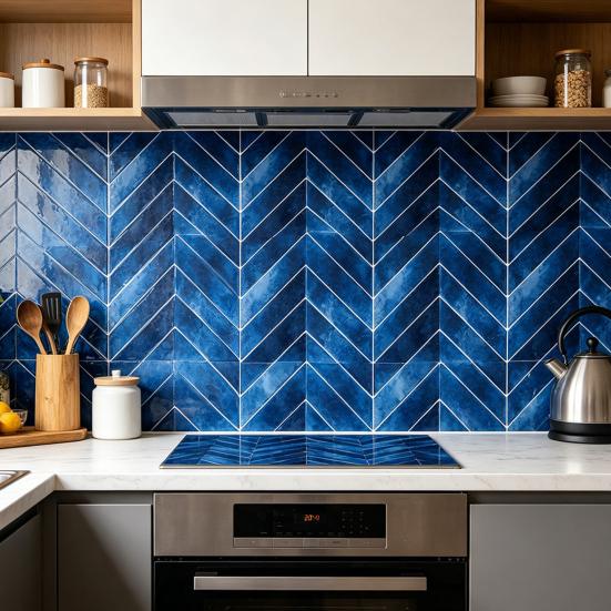 2 Pcs Wall Tile Stickers, Peel And Stick Backsplash, Self Adhesive Waterproof Kitchen Wall Tile Decals for Kitchen, Bathroom, Walls, Floors