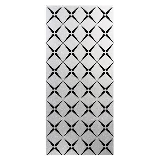 Frosted Static Glass Sticker Geometric Butterfly Jigsaw Decorative Static Window Cling UV Sun Blocking Privacy Film for Home Office Bathroom
