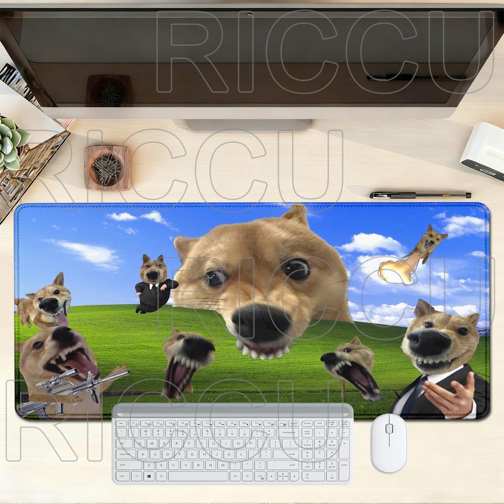 XXL Funny Silly Cat Meme Dog Mouse Pad Desk Mat Large Non-slip Anti-fray Keyboard Ergonomic Office Rubber PC Accessories