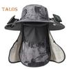 Wide Brim Sun Hat with 2 Solar Fan UV Protection Bucket Hat with Neck Flap And Face Guard 3 Speed Adjustable Fan Hat for Outdoor Fishing Camping