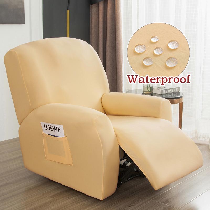 Waterproof Recliner Sofa Cover Non-slip Milk Silk Sofa Covers For Living Room Single Sofa Chair Couch Cover Armchair Covers Home
