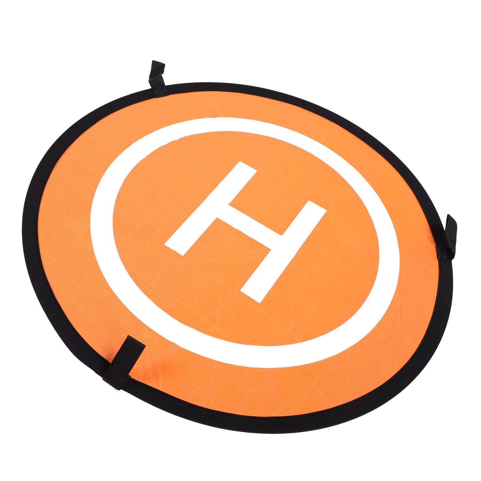 

75cm Diameter Double Sided RC Drones Landing Pad Nylon Orange Blue Foldable Universal Aircraft Launch Mat