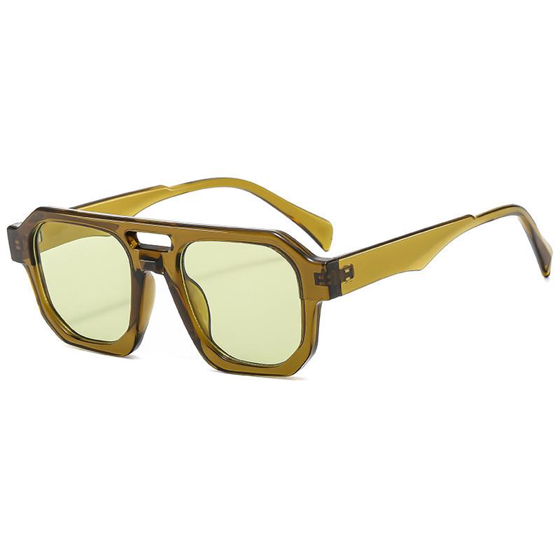 Retro Double Beam Pilot Sunglasses For Men Women Uv400 Fashion Outdoor Travel