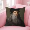 Wearing Pearls Girl painting Double-sided Printed pillow cover Short plush Suitable living rooms bedrooms throw cushion cover