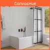 Ensemble Moderne de Rideaux de Douche Imperméables pour Salle de Bain à Carreaux Pour Usage Domestique
