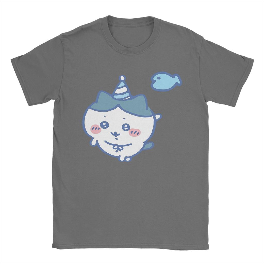Mens Chiikawas Blue T Shirt Cotton Clothing Leisure Short Sleeve Crew Neck Tee Shirt Plus Size TShirt