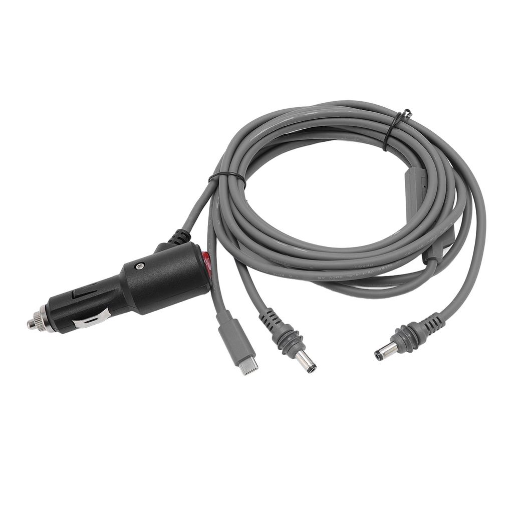 3 In 1 Satellite DC Power Cable Cigar Lighter 18 AWG Satellite Dish DC Car Charger Power Supply