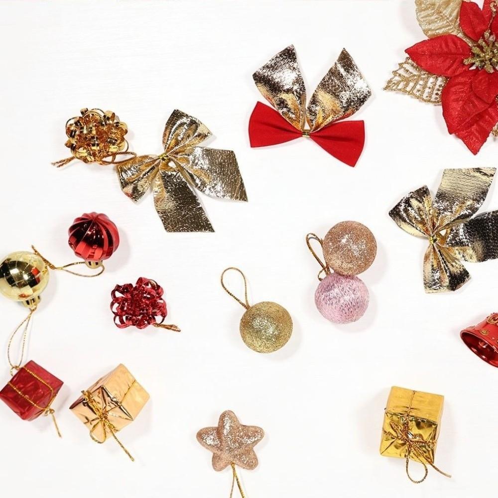 Colorful Christmas Ball Ornament Set Glitter Christmas Hanging Ornaments  New Year Party