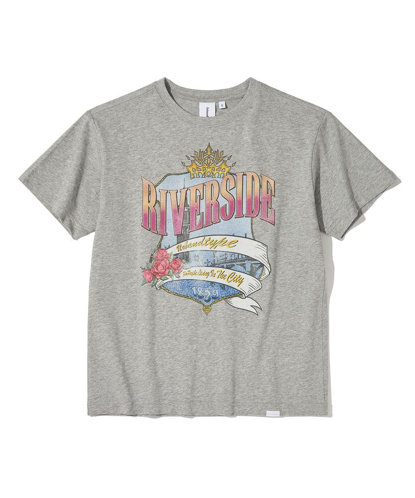 URBANDTYPE Riverside City T-Shirt_Melange Gray