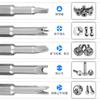 Multifunctional Screwdriver Set: Phillips, Slotted, Torx T30 Blades with Bit Handle
