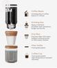 Portable Electric Coffee Grinder Coffee Maker Stainless Steel Whole Bean for Outdoor Drip Coffee Reusable Espresso Capsule