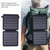 10W Portable Solar Charger 5V Monocrystalline Foldable Solar Panel with USB C USB A Outputs Compatible with Cell Phone Tablet IP67 for Camping Hiking