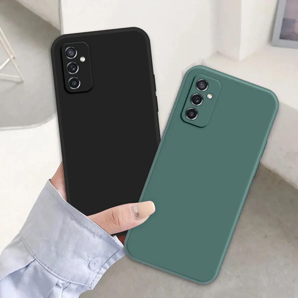 Etui do Samsung M52 A52 Do Samsung Galaxy M52 5G Coque Miękki Silikon Odporne na Wstrząsy Pokrowiec Galaxy A52 5G Kwadratowe Etui na Telefon Fundas