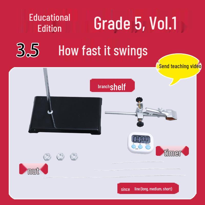 

Fifth Grade Science Experiment Set: Semester 1 Textbook & Materials Kit on Swing Speed