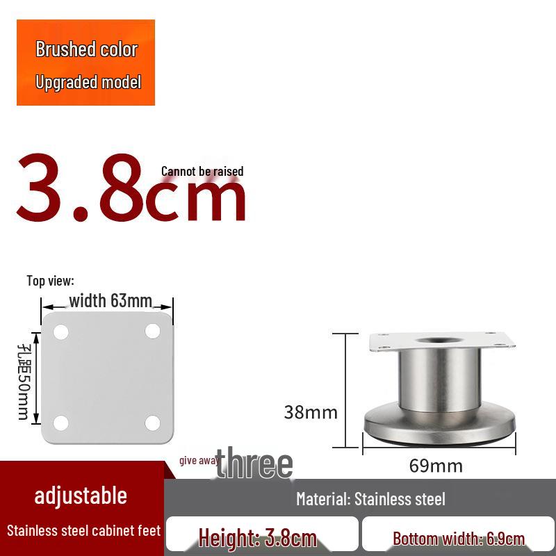 

Adjustable Telescopic Furniture Legs for TV Cabinets, Sofas, Coffee Tables, and Beds