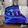 1pc FC Barcelona Soft Warm Throw Blanket Nap Blanket For Couch Sofa Office Bed Camping Travel,Comfortable