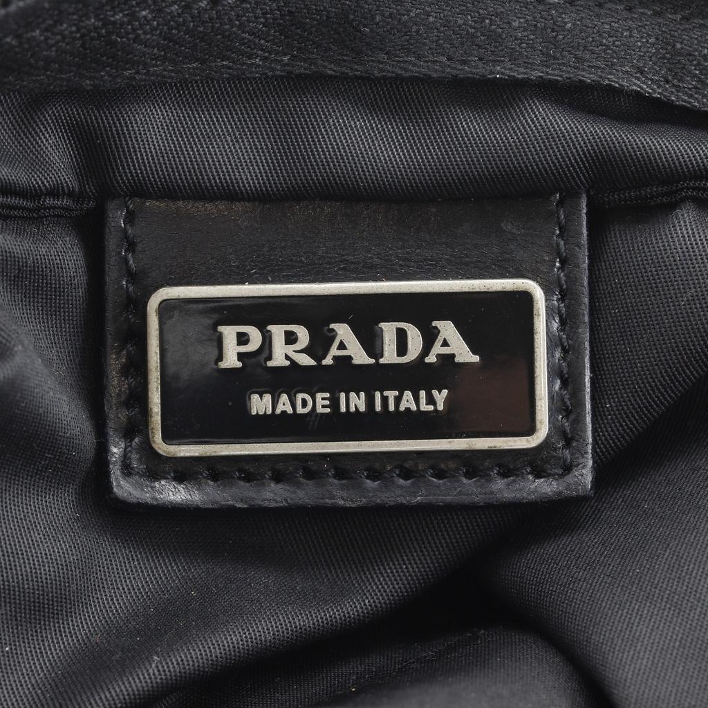 PRADA Shoulder Bag black Nylon Women Used