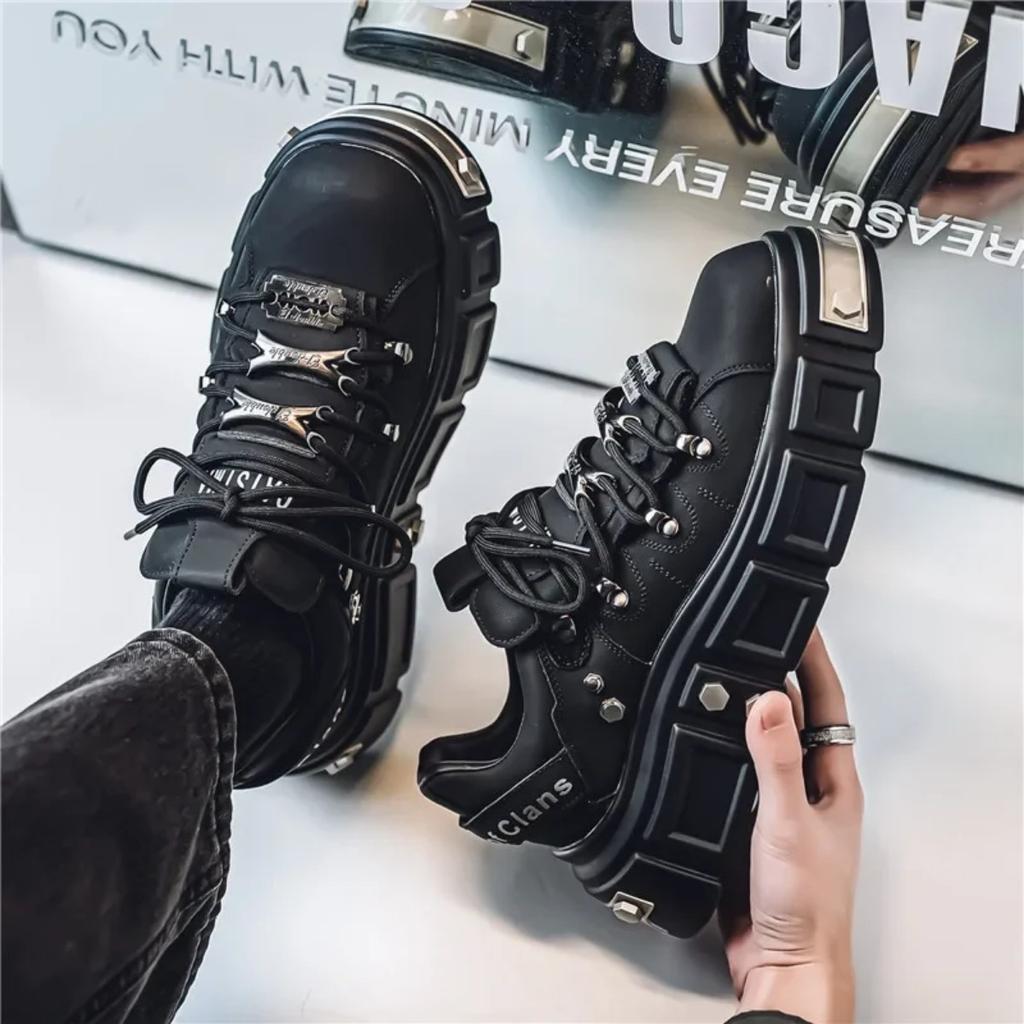 Platform Mens Shoes Casual Skateboard Leather Sneakers Sports Outdoor Hiking Luxury Designer Tennis Running Loafers