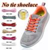 Easy Wear Semicircle No Tie Shoelaces Metal Lock Adjustable Lazy Laces Elastic One Size Fits All Shoe Rope Shoes Accessories