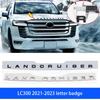 Gaubto raidės ženklelis Bagažinės galinės raidės emblema Durų šoninės emblemos Tinka Land Cruiser LC300