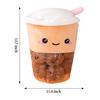 Cute Boba Milk Tea Plushie Toy Soft Stuffed Milk Tea Hug Pillow Balls Bubo Tea Cushion For Kids Girls Gifts Birthday Valentine
