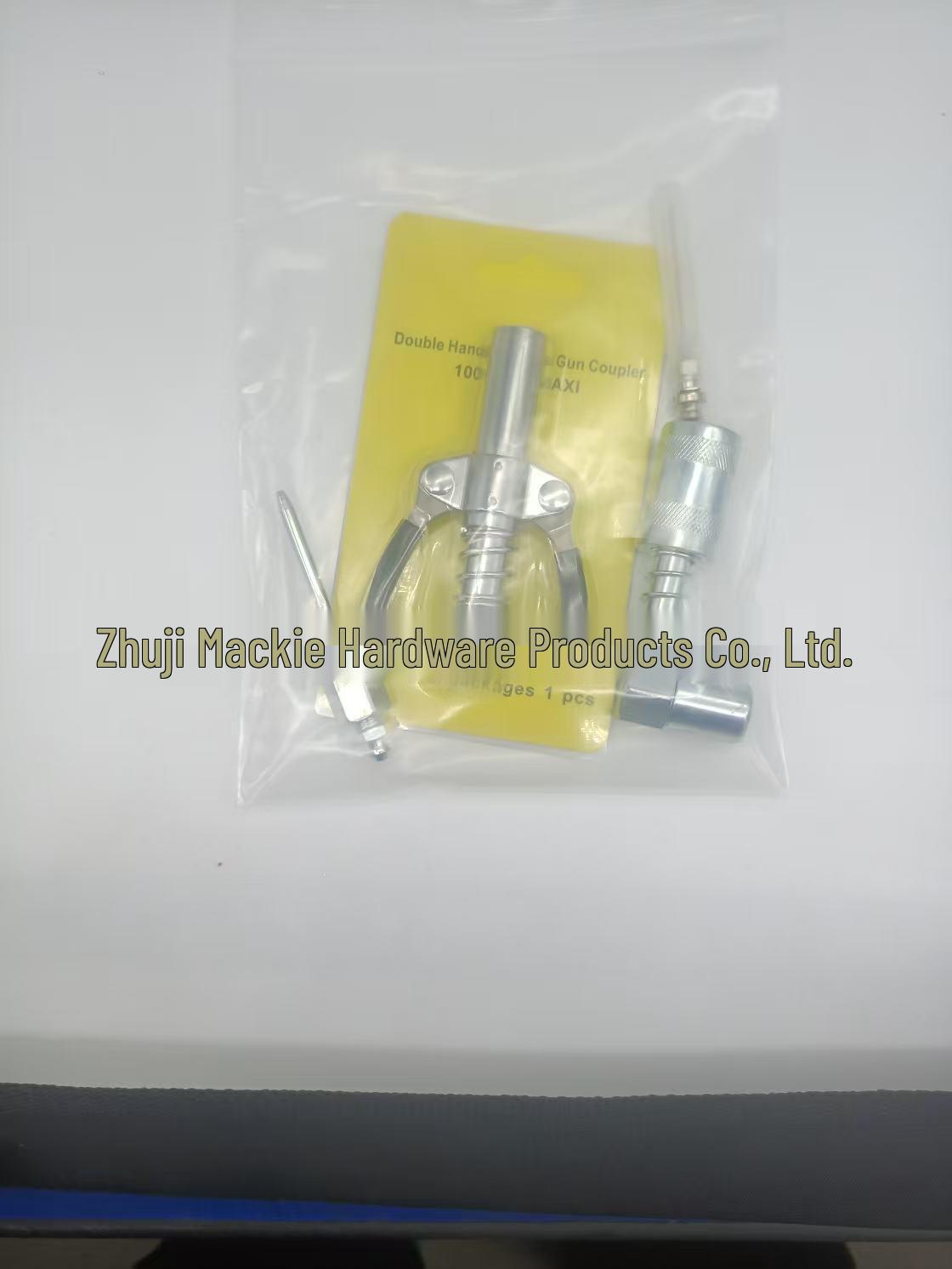 4-Piece High-Pressure Grease Gun Nozzle and Lubrication Tool Set - Yellow 1/8NPT